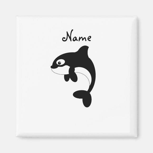 Cute orca val magnet (Framsidan)
