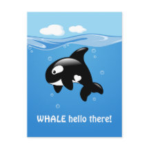 Cute Orca WHALE-Hejen där