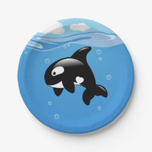 Cute Orca Whale i Ocean