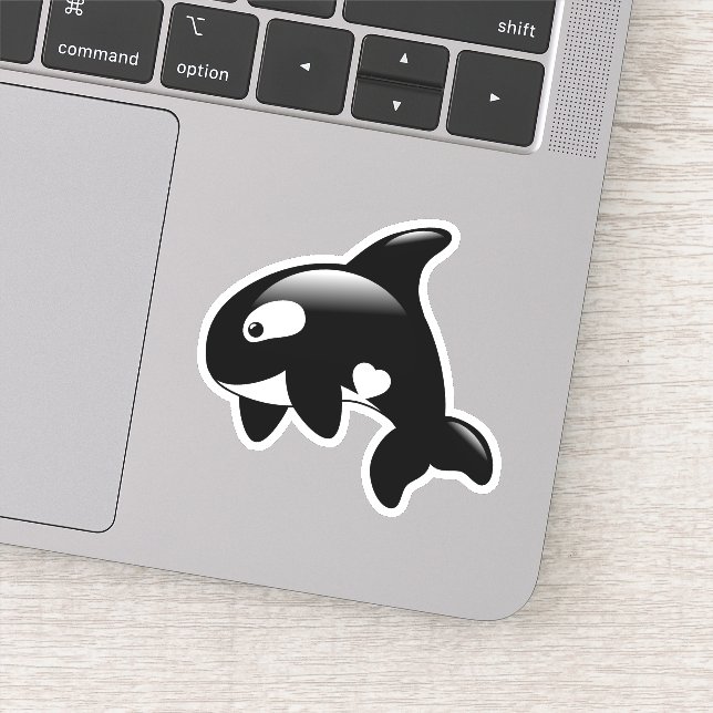 Cute Orca Whale Klistermärken (Detalj)