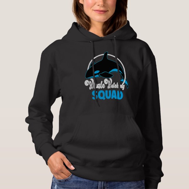 Cute orca whale watching Squad T Shirt (Framsida)
