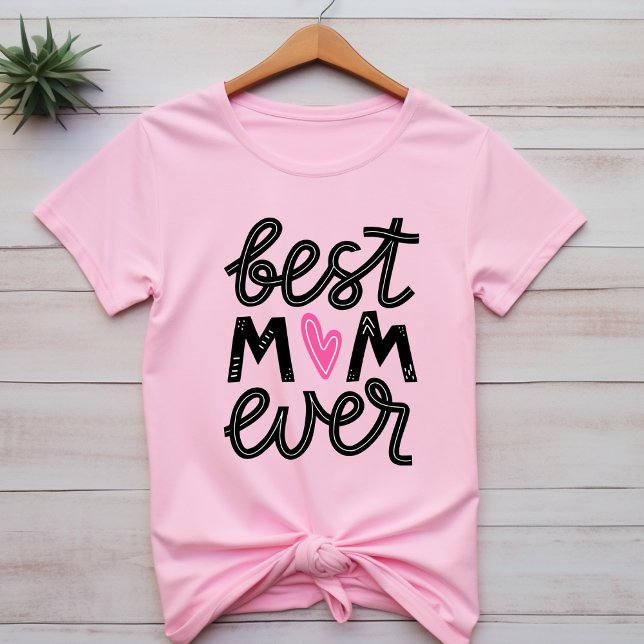 Cute Ord Best Mamma någonsin Mors dag T-shirt (Skapare uppladdad)