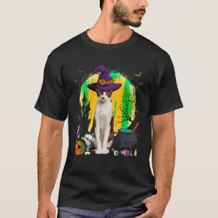 Cute Oriental Shorthair Witch Pumpkin Halloween Ca T Shirt