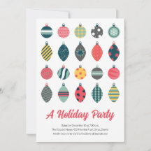 Cute Ornamet jul Party