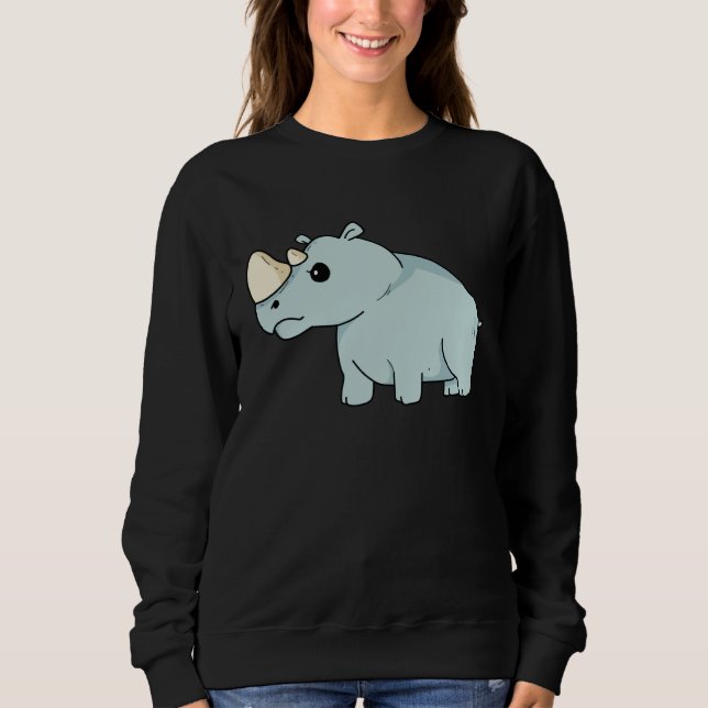 Cute Orphan Baby Rhino Stop Poaching Parents Rhino T Shirt (Framsida)