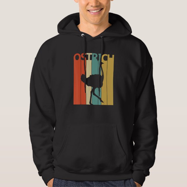 Cute Ostrich Animal Hoodie (Framsida)