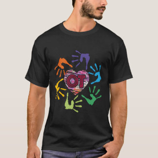 Cute Ot Hands Occupational Therapy Therapist Meani T Shirt