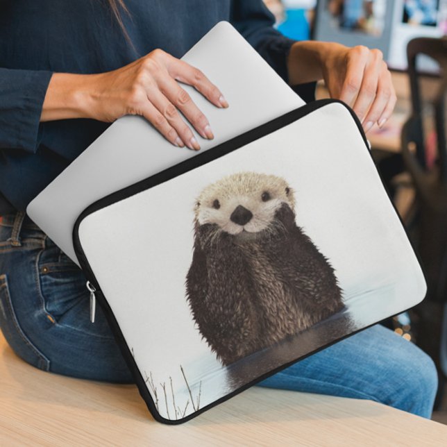 Cute Otter Animal Sea Laptop Fodral (Skapare uppladdad)