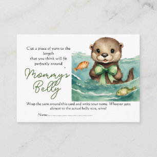 Cute Otter Baby Bump Game Game gissar Mamma Belly Tilläggskort