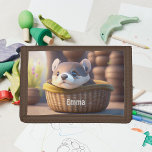 Cute Otter baby i basket - anpassningsbar<br><div class="desc">Är du kärlek-ters? Toppen söt liten utter - skapat med artificiell intelligens. För alla andra älskare och barn! En bra presentidé!</div>