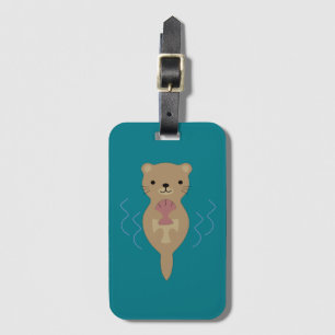 Cute Otter Bagagebricka