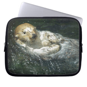 Cute Otter Design for Animal-älskare Laptop Fodral