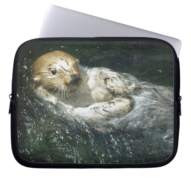 Cute Otter Design for Animal-älskare Laptop Fodral (Framsidan)