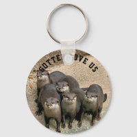 Cute Otter Family Wildlife Photo | Funny Otter