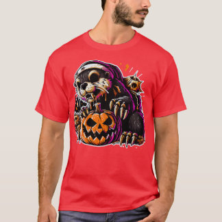 Cute otter häxhalloween Kids Boys Womens 1 T Shirt