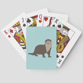 Cute Otter Illustration Casinokort