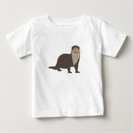Cute Otter Illustration T Shirt