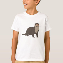Cute Otter Illustration T Shirt