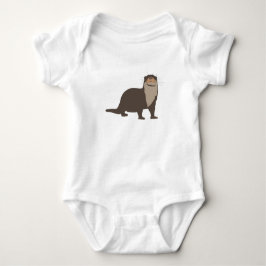 Cute Otter Illustration T Shirt
