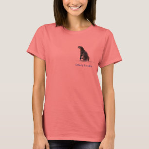 Cute OTTER Kärlek Dam Ringer T-Shirt