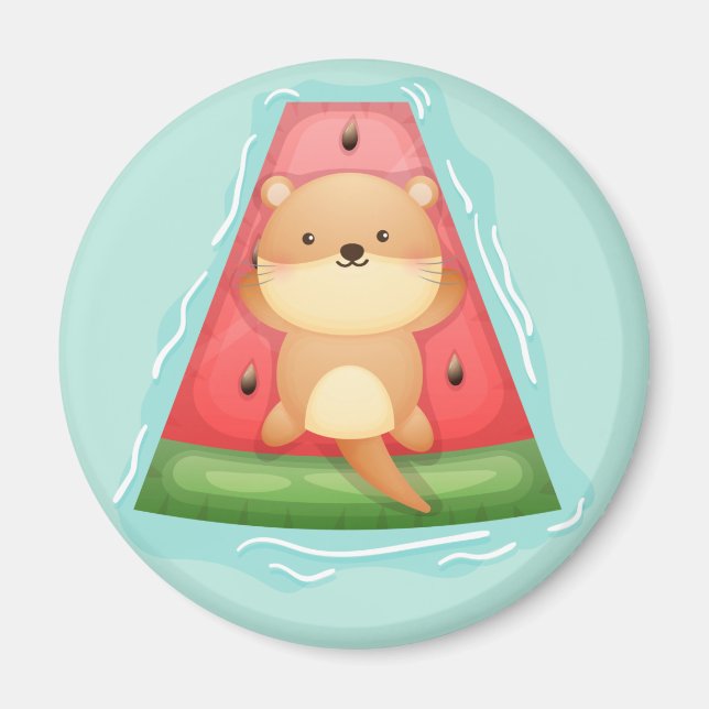 Cute Otter Magnet (Framsidan)