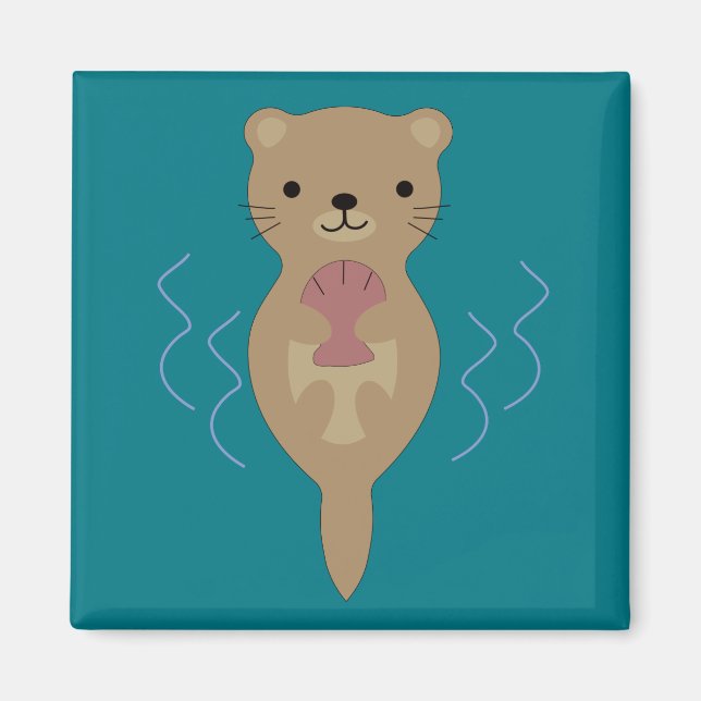 Cute Otter Magnet (Framsidan)