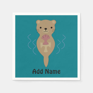 Cute Otter Pappersservett