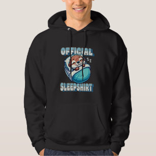 Cute Otter Pillow Officiell Sömnskeppet 1 Hoodie