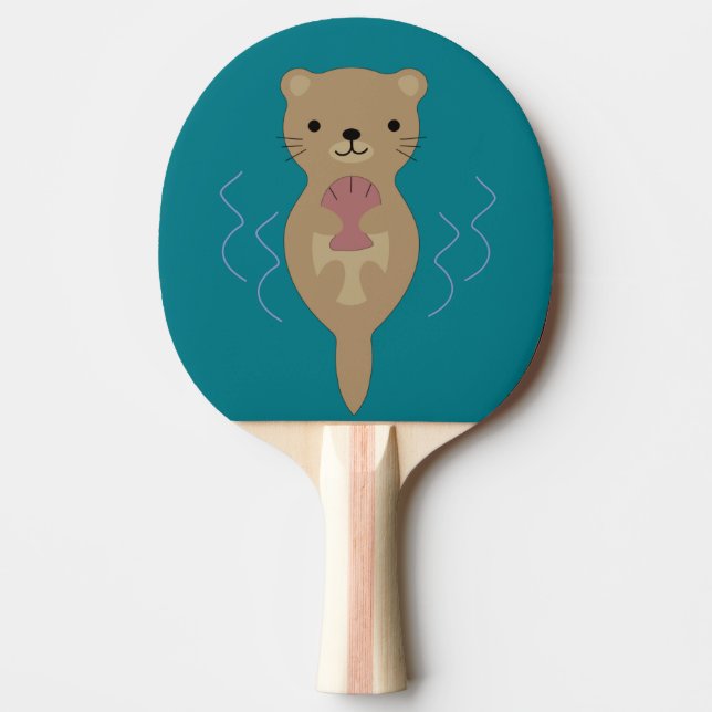 Cute Otter Pingisracket (Framsidan)