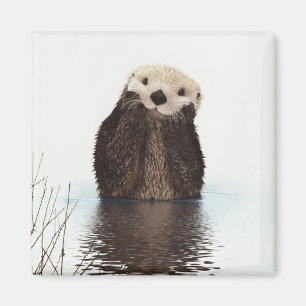 Cute Otter Wildlife-bild Magnet