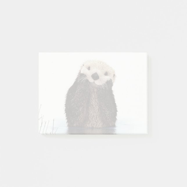 Cute Otter Wildlife-bild Post-it Block (Framsida)