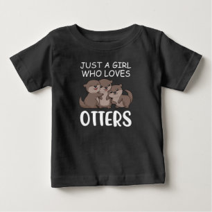 Cute Otter Women Sea, bara en flicka som Kärlek-ot T Shirt