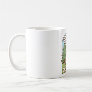 Cute Otterly Kärlek utomhus, som hissar upp Kaffemugg