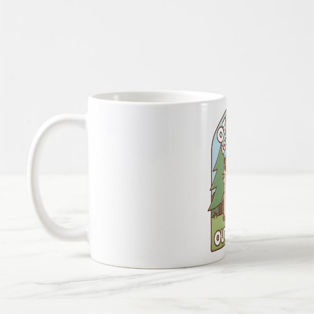 Cute Otterly Kärlek utomhus, som hissar upp Kaffemugg (Vänster)