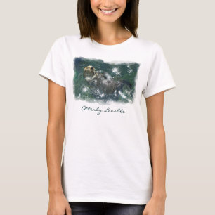 Cute Otterly Lovable Otter Photo Print Shirt Tee