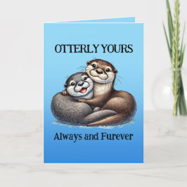 Cute Otterly Yours Alltid och Furever Tack Kort