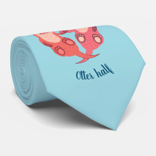 Cute Otters Valentines day par Personlig Slips