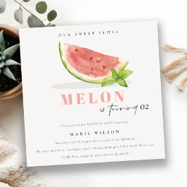 Cute our Little Melon Red Grönt när som helst på f Inbjudningar