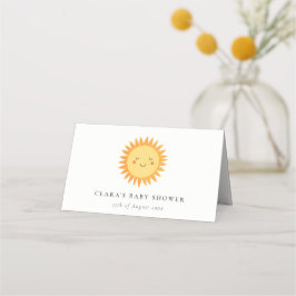 Cute our Little Sunshine Boho Sol Baby Shower Placeringskort