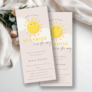Cute our Little Sunshine Girl Shower Inbjudningar