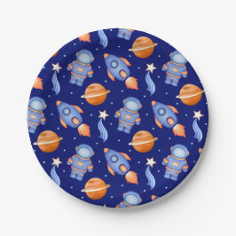 Cute Outer Space Planets & Astronaut