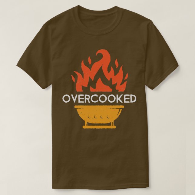 Cute överkokt och Apron Gift Boy Girl T Shirt (Design framsida)