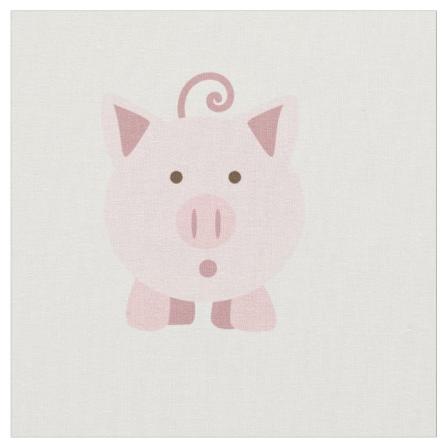 Cute överraskad Gris Tyg (Närbild)