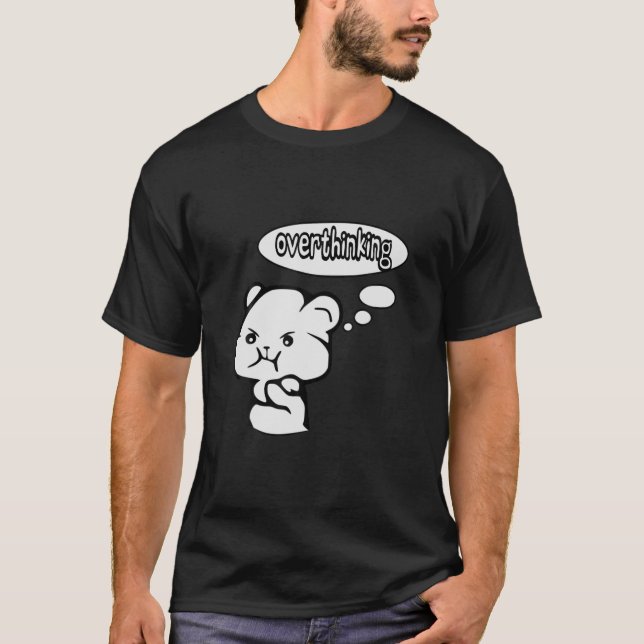 Cute övertänksam oro t shirt (Framsida)