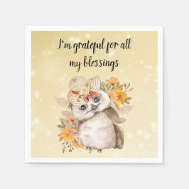 Cute owl Farmhouse romantic wallpaper Pappersservett