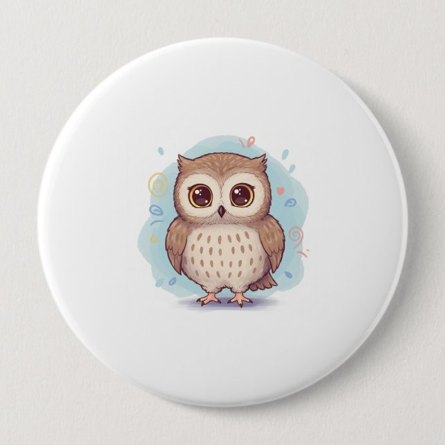 Cute owl illustration knapp (Framsida)