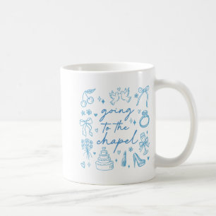 Cute på väg till Chapel Bride Engaged Bachelorett Kaffemugg