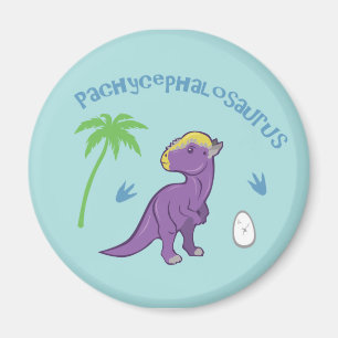 Cute Pachycephalosaurus Magnet
