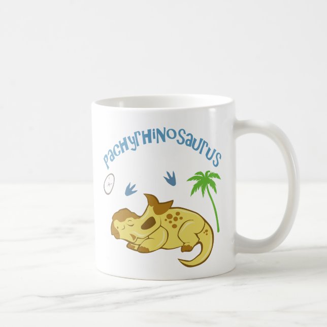 Cute Pachyrhinosaurus Kaffemugg (Höger)