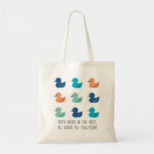 Cute Paddling of Anka Art II Tygkasse